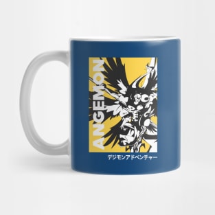 Angemon Black White Mug